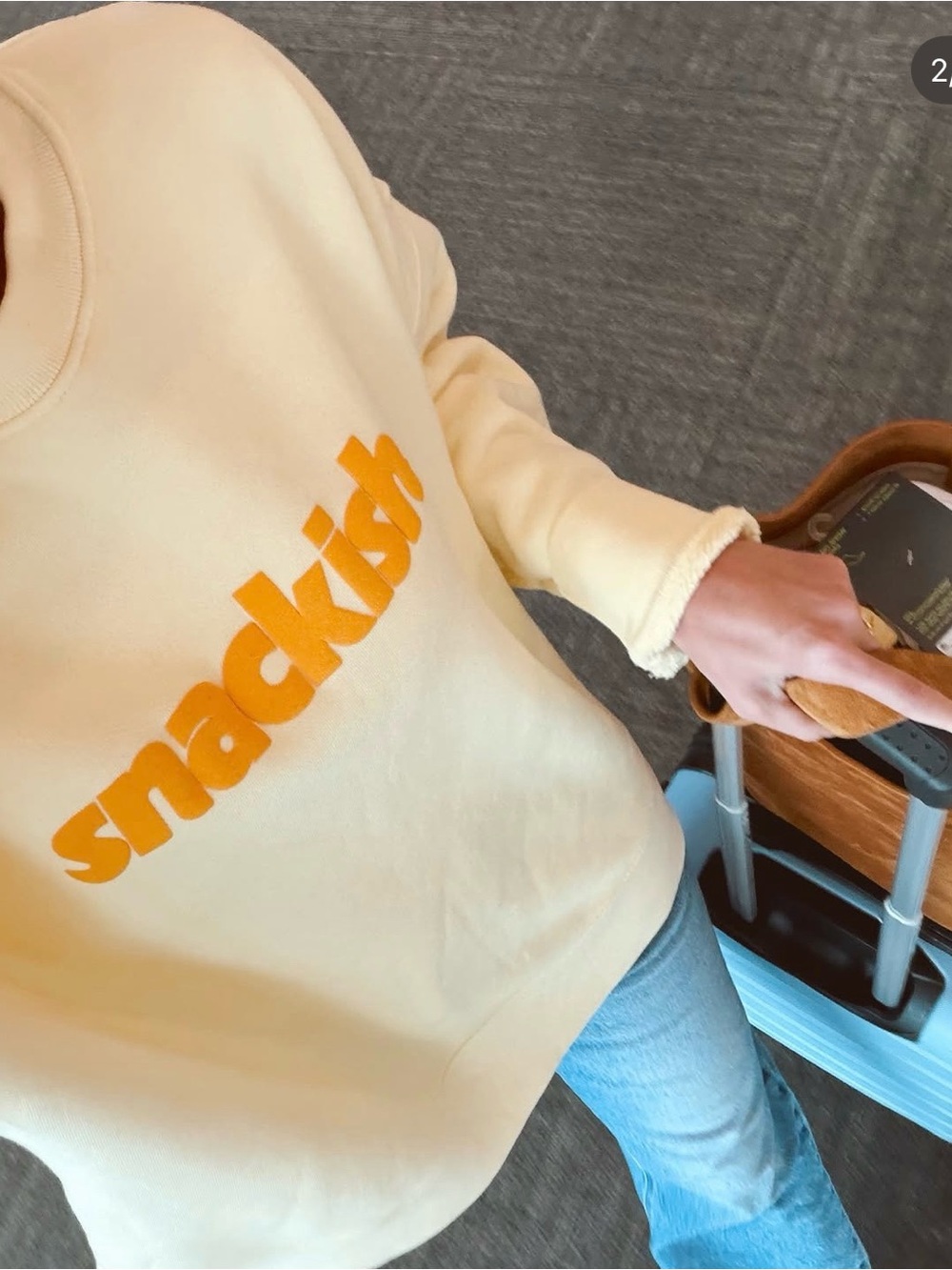 Us Standard Apparel Snackish Crewneck Sweatshirt View 5